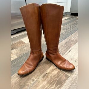 Corso Como Women's Size 8 M Brown Leather Knee High Riding Boots Equestrian